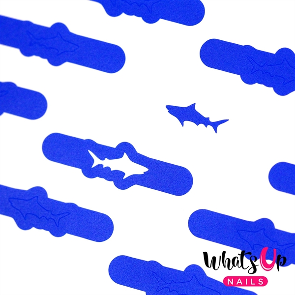 Shark Stencils, 2 ark, (40 stk) Whats Up Nails