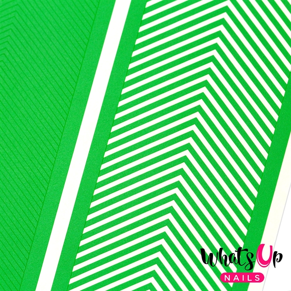 Skinny Chevron Tape, 2 ark, (360 stk) Whats Up Nails