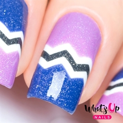 Skinny Zig Zag Tape, 2 ark, (396 stk), Whats Up Nails