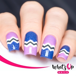 Skinny Zig Zag Tape, 2 ark, (396 stk), Whats Up Nails