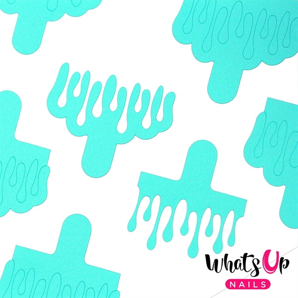 Slime Drips Stencils, 2 ark, (60 stk) Whats Up Nails