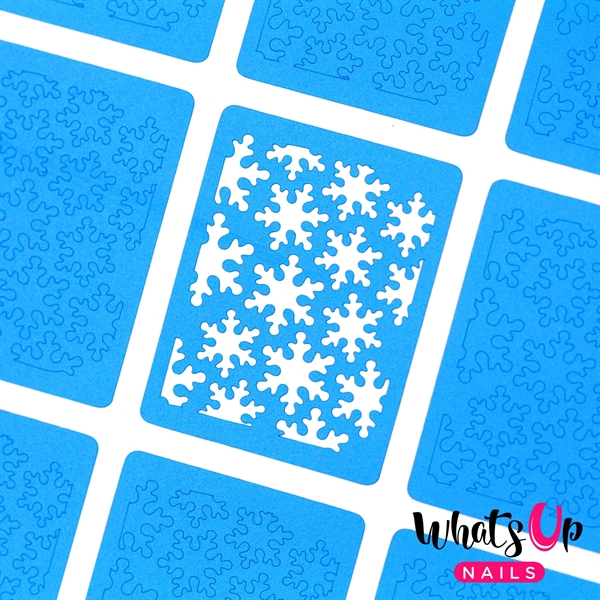 Snowfall Stencils, 2 ark, (24 stk) Whats Up Nails
