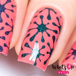 Splatters Stencils, 2 ark, (24 stk) Whats Up Nails
