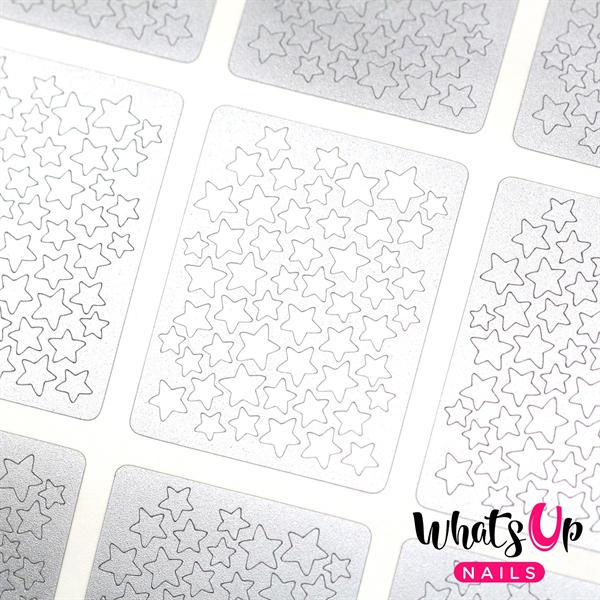 Stars Stencils, 2 ark, (24 stk) Whats Up Nails