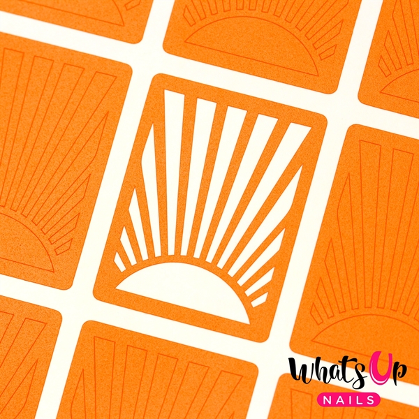 Sunrise Stencils, 2 ark, (24 stk) Whats Up Nails