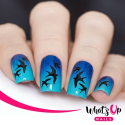 Swallows Stencils, 2 ark, (40 stk) Whats Up Nails
