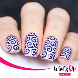 Swirls Pattern Stencils, 2 ark, (24 stk) Whats Up Nails