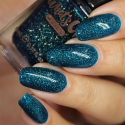 Teal Good Moment, Frosted Tip, Whats Up Nails