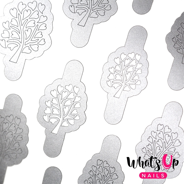 Tree of Love Stencils, 2 ark, (36 stk) Whats Up Nails