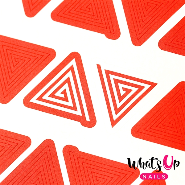 Triangle Spiral Tape, 2 ark, (80 stk) Whats Up Nails