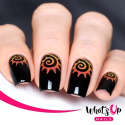 Tribal Sun Stencils, 2 ark, (40 stk) Whats Up Nails