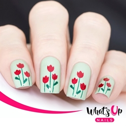 Tulips Stencils, 2 ark, (40 stk) Whats Up Nails