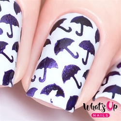 Umbrellas Stencils, 2 ark, (24 stk) Whats Up Nails