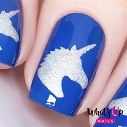 Unicorn Head Stencils, 2 ark, (40 stk) Whats Up Nails