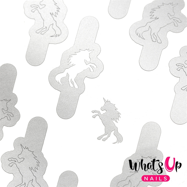 Unicorn Stencils, 2 ark, (40 stk) Whats Up Nails