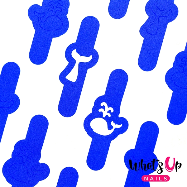 Whales og Tales By gotnail Stencils, 2 ark, (40 stk) Whats Up Nails