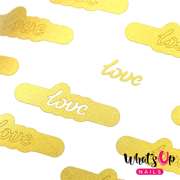 Written with Love Stencils, 2 ark, (40 stk) Whats Up Nails