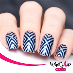X-pattern Stencils, 2 ark, (24 stk) Whats Up Nails