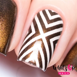 X-pattern Stencils, 2 ark, (24 stk) Whats Up Nails